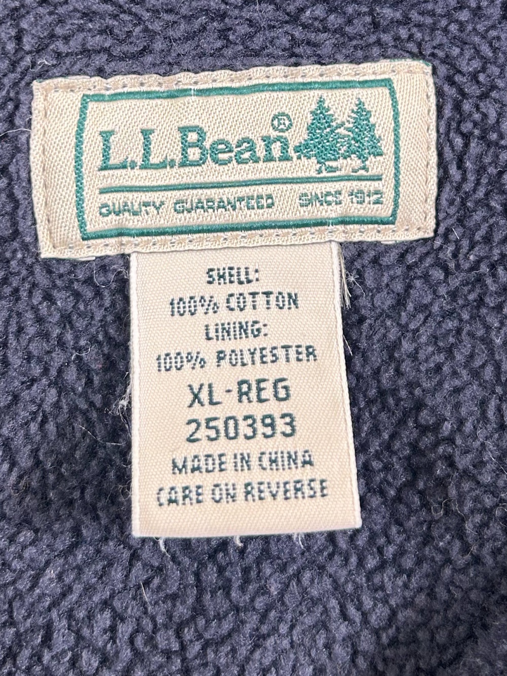 L.L.BEAN VTG 90s Black Watch Plaid Fleece Lined Flannel Shirt Men’s XL - Picture 3 of 11